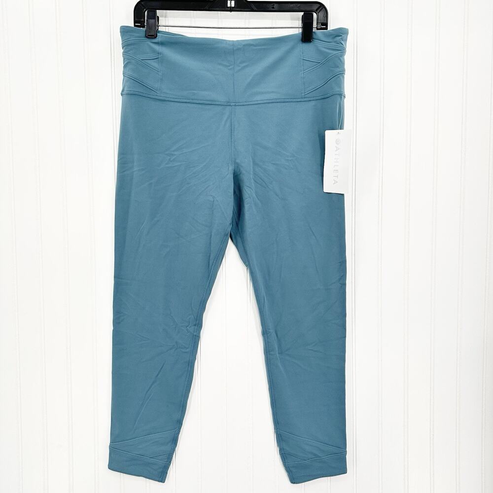Athleta Legging Womens XL Elation Pirouette 7/8 Tight Blue Stretch Active NEW